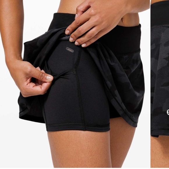 lululemon athletica Black Camo Skort-size 6 regular - Picture 2 of 14